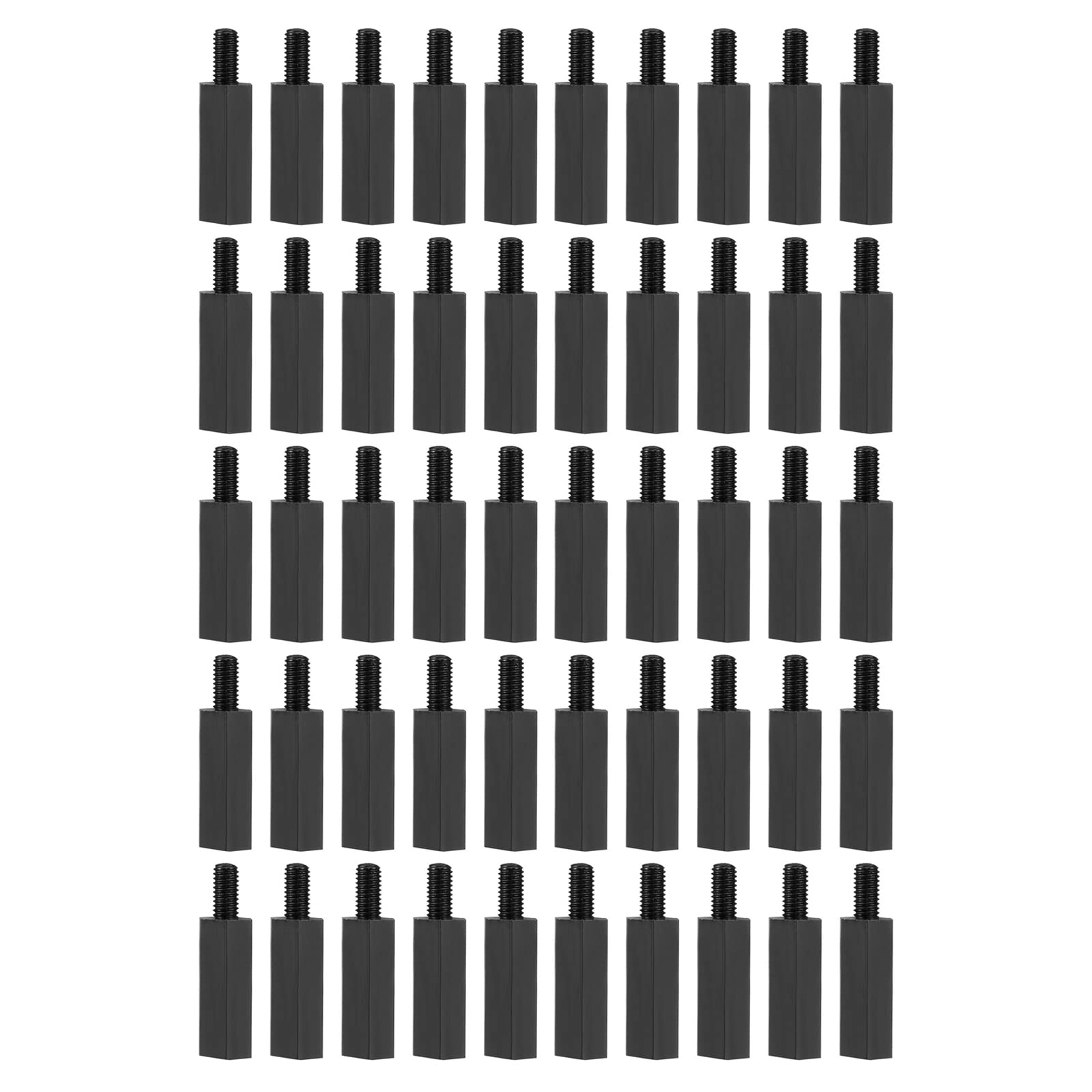 YOKIVE 50 Pcs M3 Standoff Screws, Nylon Hex PCB Standoffs with High Insulation Effect, Keep Height Consistent