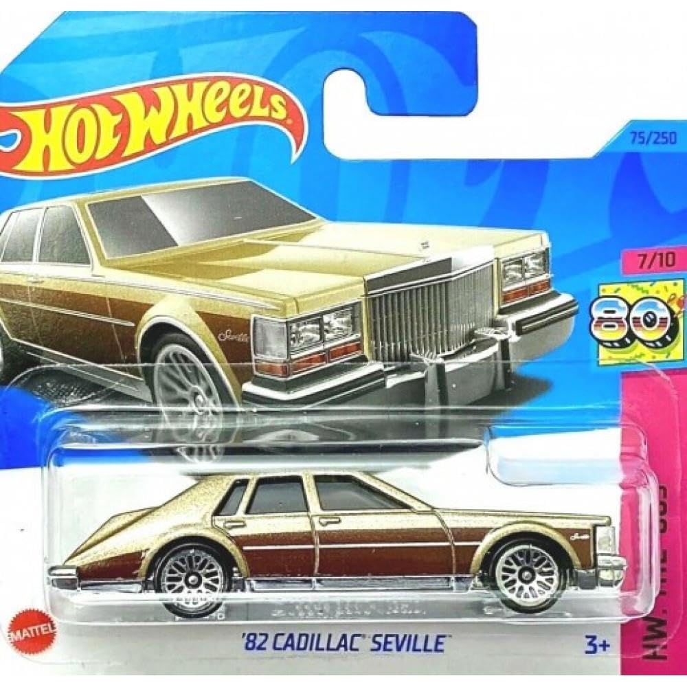 Hot Wheels - ´82 Cadillac Seville - HW: The ´80s 7/10 - HKG85 - Short Card - GM - Gold Metallic - Mattel 2023 - Image 3