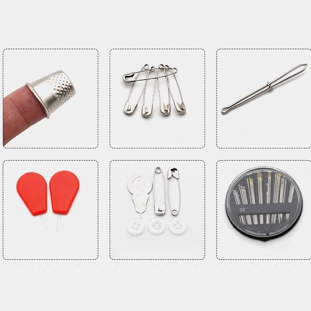 Caja de Costura para el hogar, Juego de Herramientas para Coser Ropa, Paquete de Alambre portátil para Viaje