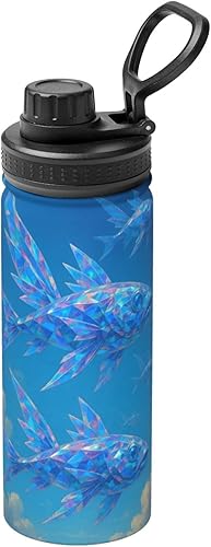 Vista 13 de Ghost Castle Lights Insulated Stainless Steel Kettle Print Funny Water Bottle Insulated Ideal for Sports and Travel Ghost Castle