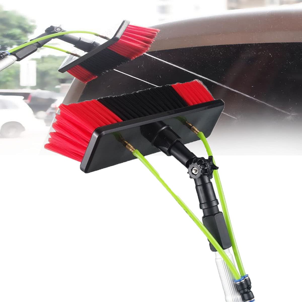 Aioneer Window And Solar Cleaning Pole Solar Photovoltaic Panel Cleaner Tools Retractable Window Truck Cleaning Rod Brush Water Fed Pole Kit/12M/39Ft-11m/36ft