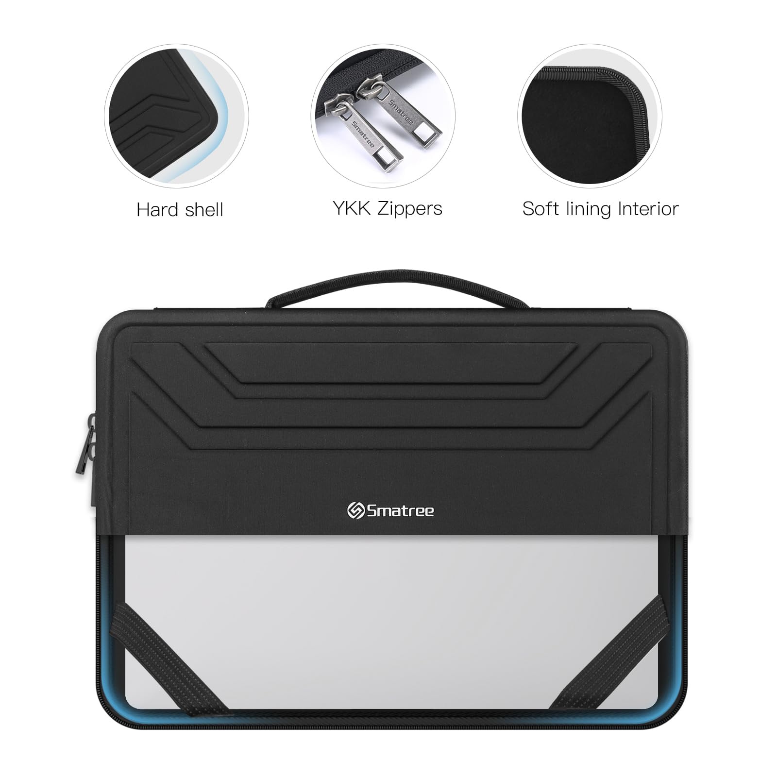 Smatree 16 Zoll ASUS Vivobook Pro 16X (N7601), für 16 Zoll ASUS Vivobook S 16 FLIP OLED/16 Zoll ASUS Vivobook Pro 16X/16(K6602) Laptop, Harte Schutzhülle Tasche, Schlanke Tragetasche, Wasserabweisend