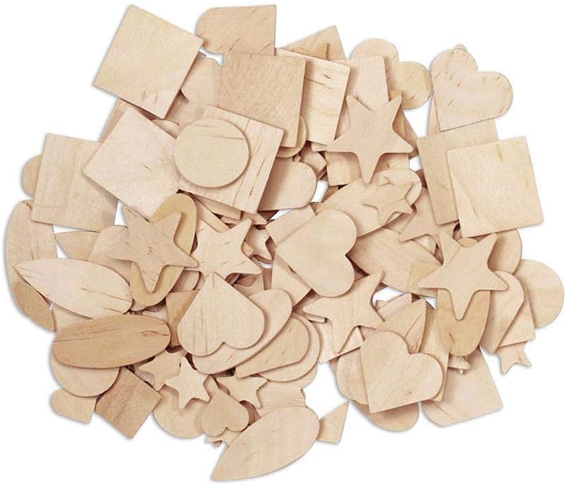 Natural Wood Shapes - 1000 Piece Assortment