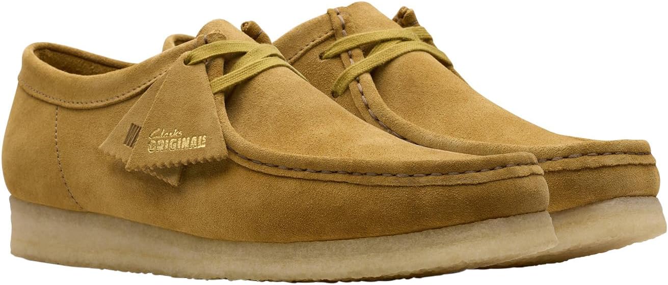 Men's Clarks Wallabee Low - French Blue Suede - Image 4