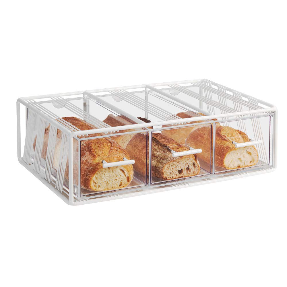 Portland Bread Display Case by CAL-MIL – 22-1/4"W x 14-3/4"D x 7"H, Acrylic, White, Model 4119-15