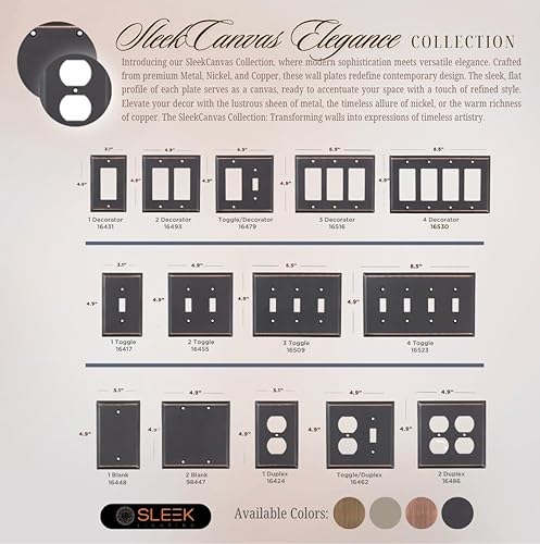 Miniatura 3 de Sleeklighting - Placa de pared de acero plana, color bronce