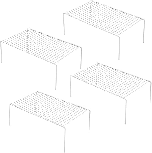 ARCCI Juego de 4 organizadores de estantes para gabinetes de cocina, medianos (13 x 9.4 pulgadas), estantes de almacenamiento de despensa de alambre ARCCI Juego de 4 organizadores de estantes para gabinetes de cocina, medianos (13 x 9.4 pulgadas), estantes de almacenamiento de despensa de alambre