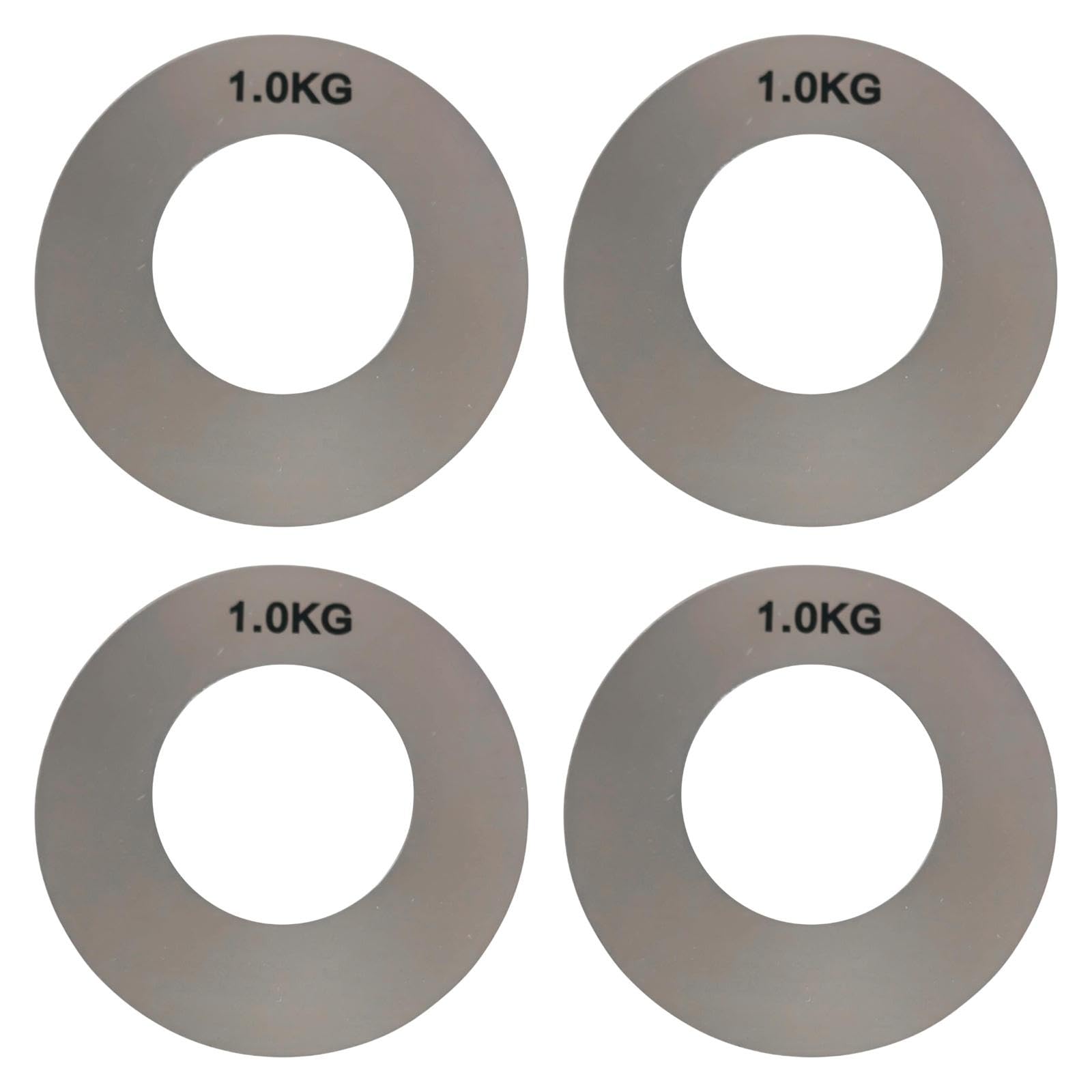 QSTDGVPW 4 Pieces Barbells Reminders Labels Barbells Weight Stickers Self Sticky Weight Identification Stickers for Strength Training, 1.0Kg