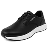 Men’s Lace Up Dress Shoes – Casual Sporty Sneakers with Vegan Leather Upper and Cushioned Sole - Atwood