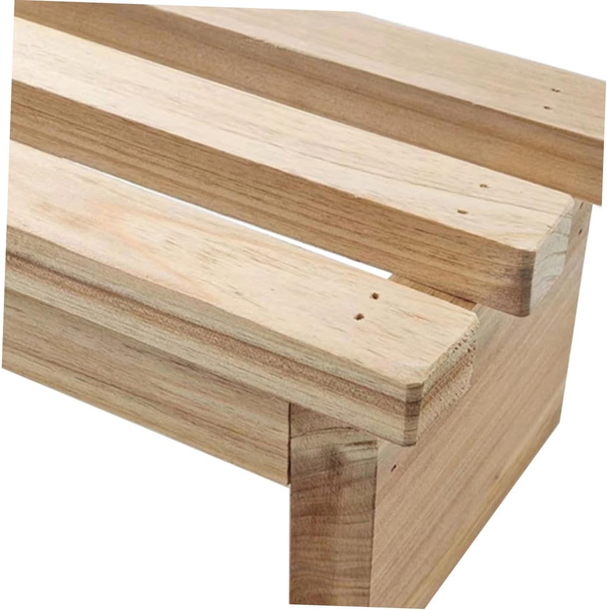 VALICLUD Wooden Step Stool for Adults Stable Reinforced Legs Household Footstool Small for Reading Painting Shoe Changing Bathroom Living Use