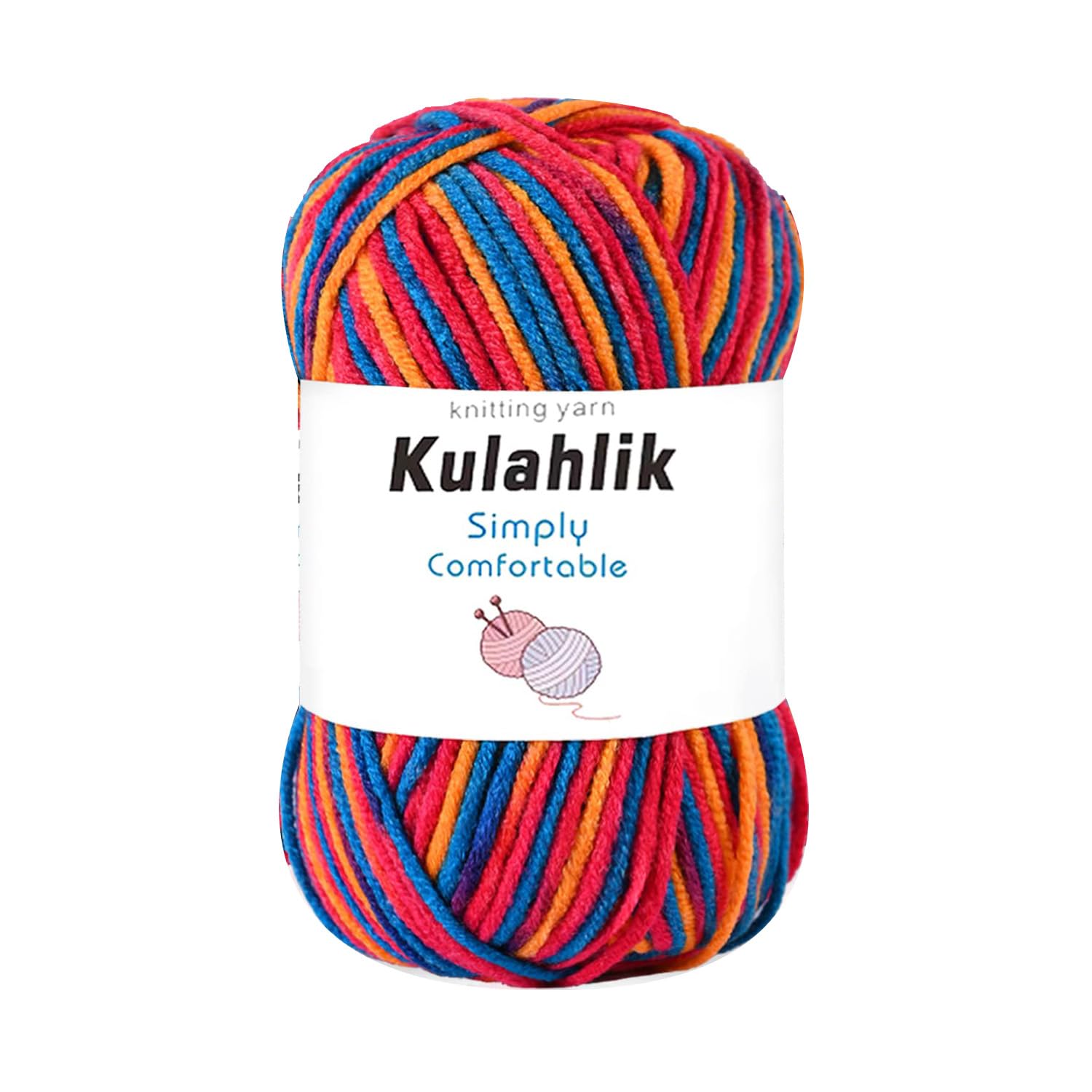 250g(5x50g) Acrylic Yarn for Crochet/Knitting, Colorful Gradient Yarn Thread, 5 Rolls Skeins, Perfect for Any Knitting Crochet and Crafts Mini Project — view 41
