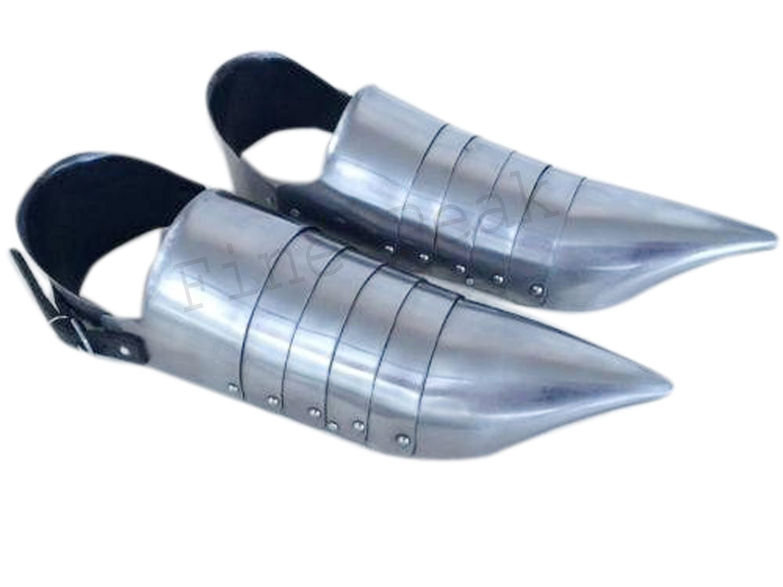 Par de zapatos de armadura medieval, caballero cruzado, botas medievales de acero, disfraz de pirata, botas de cosplay para hombre, botas de pirata, disfraz vikingo, fundas de botas para