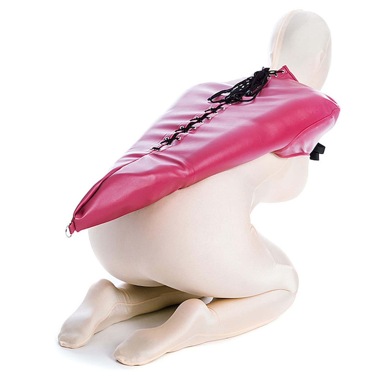 Armfesseln Handfesseln Bondage Fesselgurte Armbinder Extrem Lange Hand Arm Fesseln Leder Handschellen Fesselsack Restraint System SM Fetisch Sex Spielzeug Für Männer und Frauen(Rosenrot,Männlich-M)