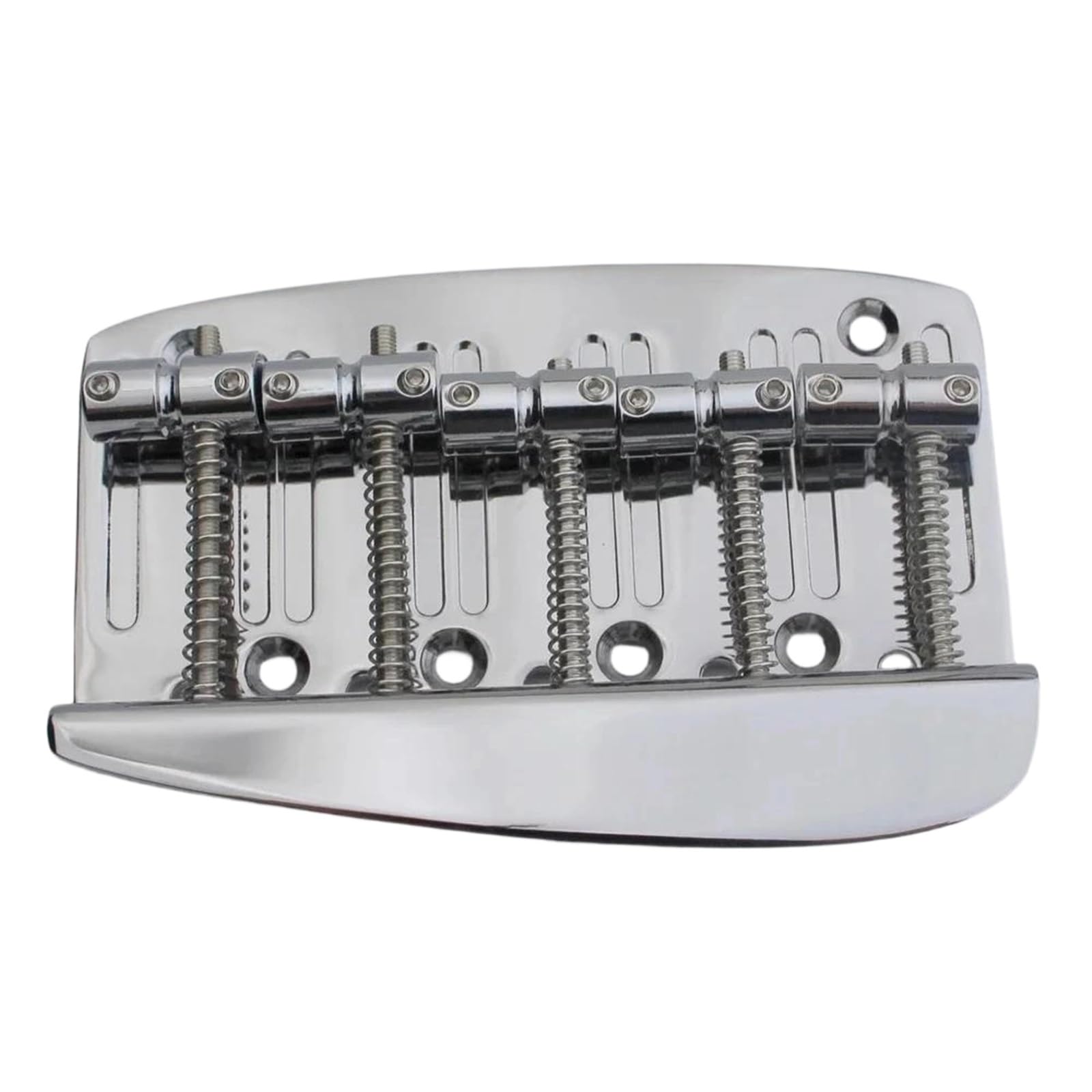 Standard Mostek Gitarowy Materiał Mosiężny 5 Strunowy Twardy Ogon Stały Mostek Basowy Chromowane Czarne Złoto(Chrome)