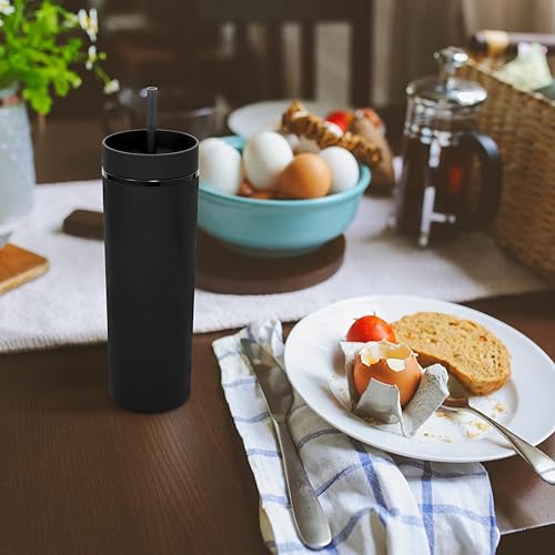 Miniatura 7 de Volhoply Vaso de 20 onzas con tapa y pajita paquete de 24 vasos delgados de plástico de doble pared a granel taza de café de viaje reutilizable sin