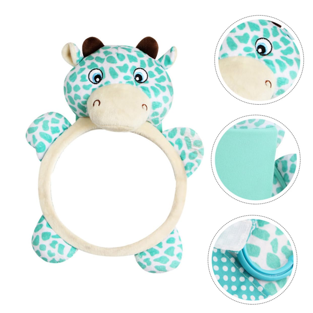 Toyvian 3 Pièces Miroir De Sécurité Bébé D' Tout- Face Rétroviseur Miroir De De Bébé Rétroviseur Bébé Mirroir Peluche Miroiter Nouveau Née Arrière