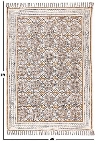 Tapis indien en coton pour sublimer un sol froid de chambre - 4