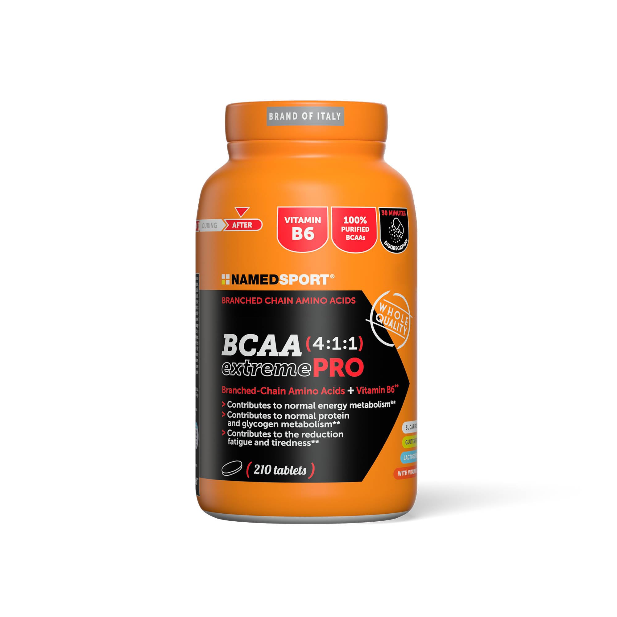 BCAA 4:1:1 extremePRO, Integratore Aminoacidi Ramificati Alta Purezza, Supporto al Recupero Muscolare con Vitamina B6, Senza Glutine e Lattosio, 210 Compresse