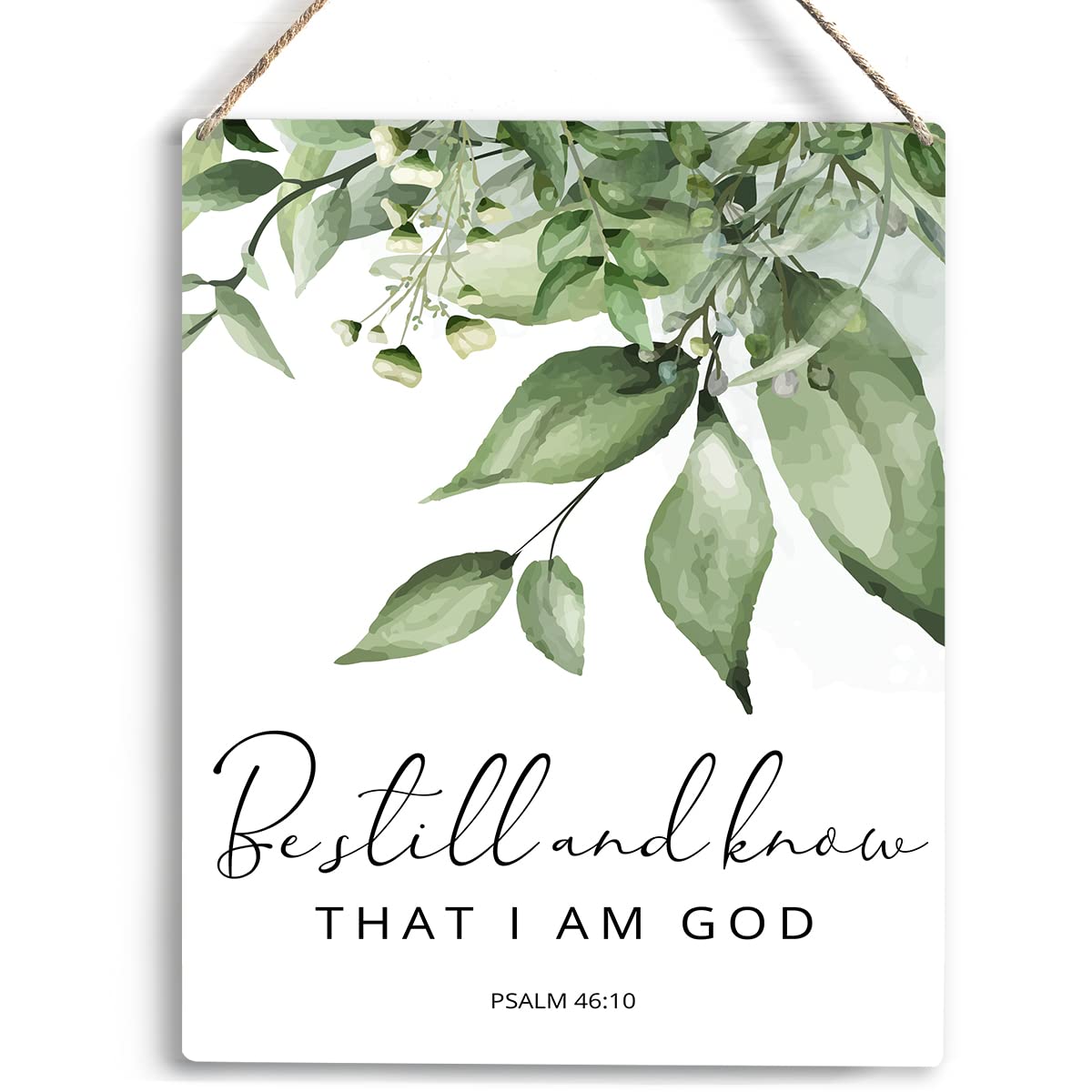 Preeklen Tin Sign 078 Christian Inspirational Wall Art Be Still And Know That I Am God Metal Signs For Office Bathroom Bedroom Wall Decor Rustic Farmhouse Wall Decor Religious Nursery Gifts 6X8 Inch Metal Tin Signs