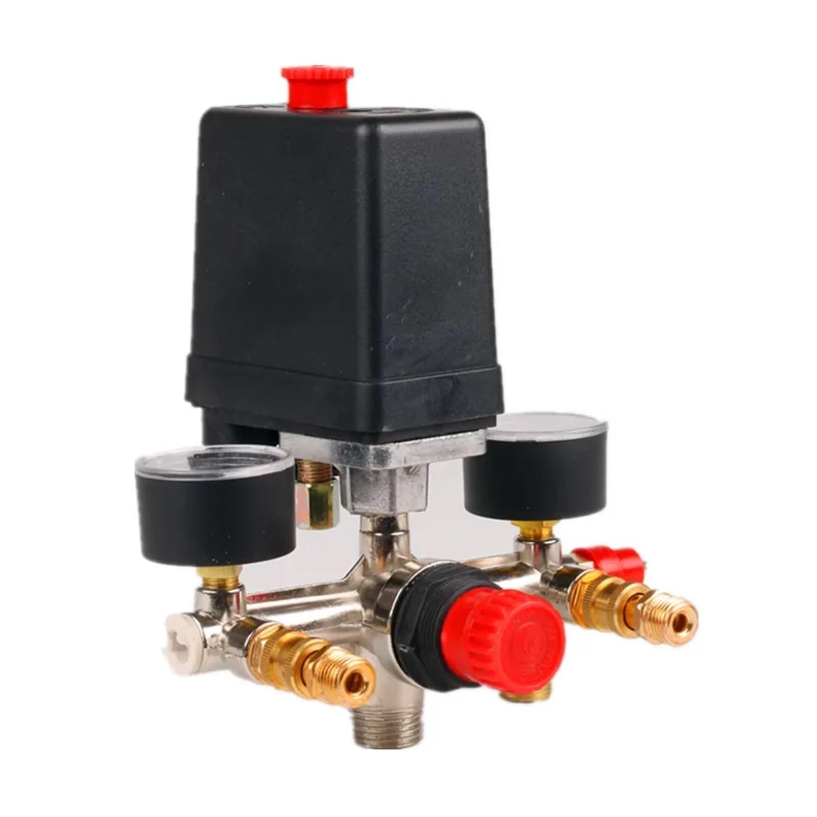 Zbbladm One Color Air Compressor Parts Accessory Switch Bama Bracket With Gauge Pressure Switch Safety Valve