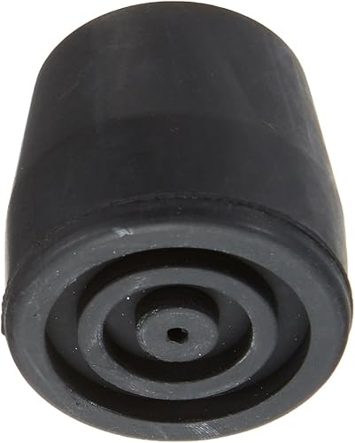 Miniatura 5 de Sammons Preston 21422 Puntas de caña para muletas, 1 pulgada de diámetro, gris, paquete de 4