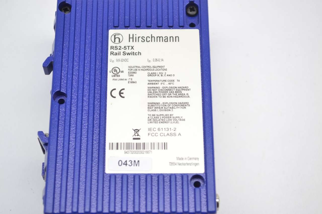 Hirschmann INET Ind.Ethernet Switch RS2-5TX EAN: 4002044230296