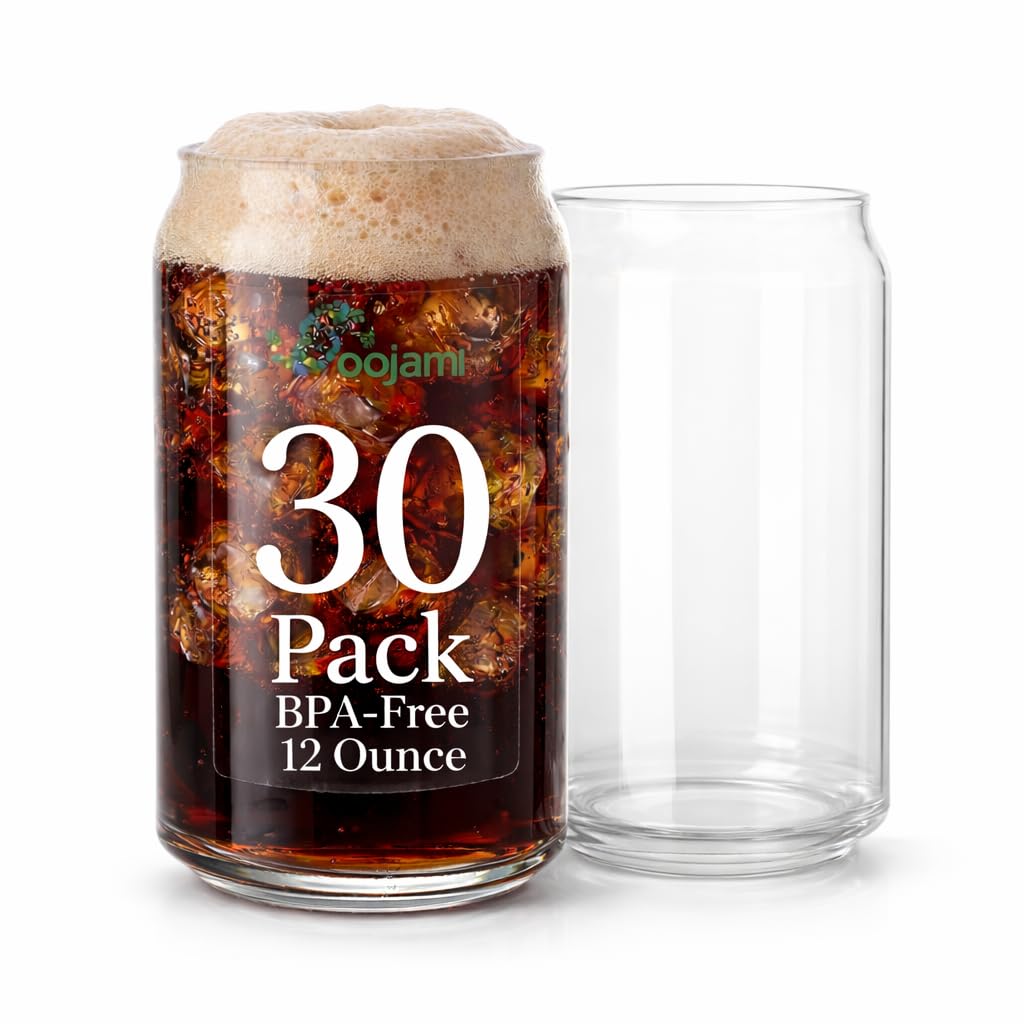 Can Shaped Plastic Cups - Clear Disposable Tumblers -1