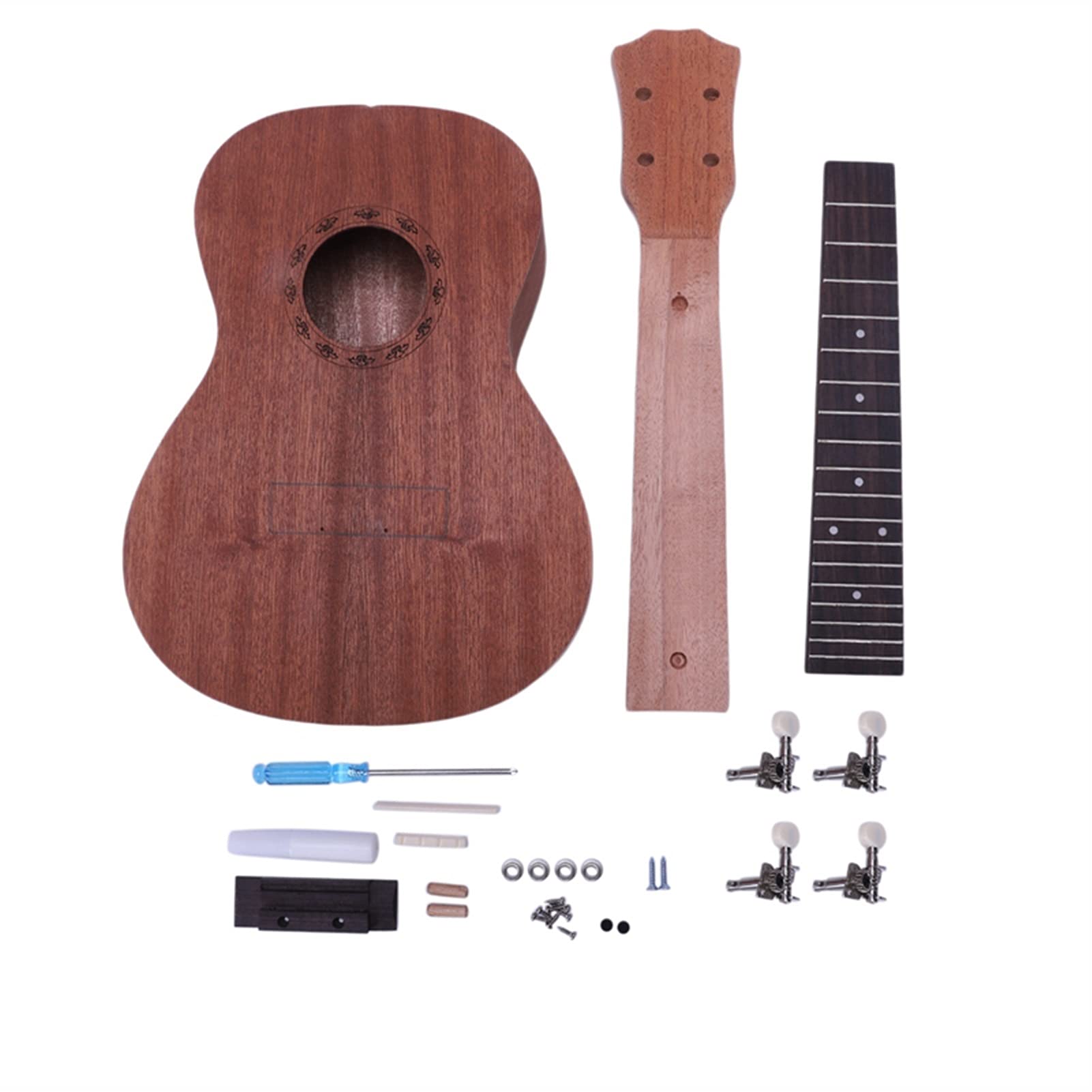 Ukulele koncertowe Początkujący Ukulele Koncert Ukulele. MAJSTERKOWANIE Zestaw 23 Cali Mahogany 4 String Hawaiian Guitar Hand Obraz