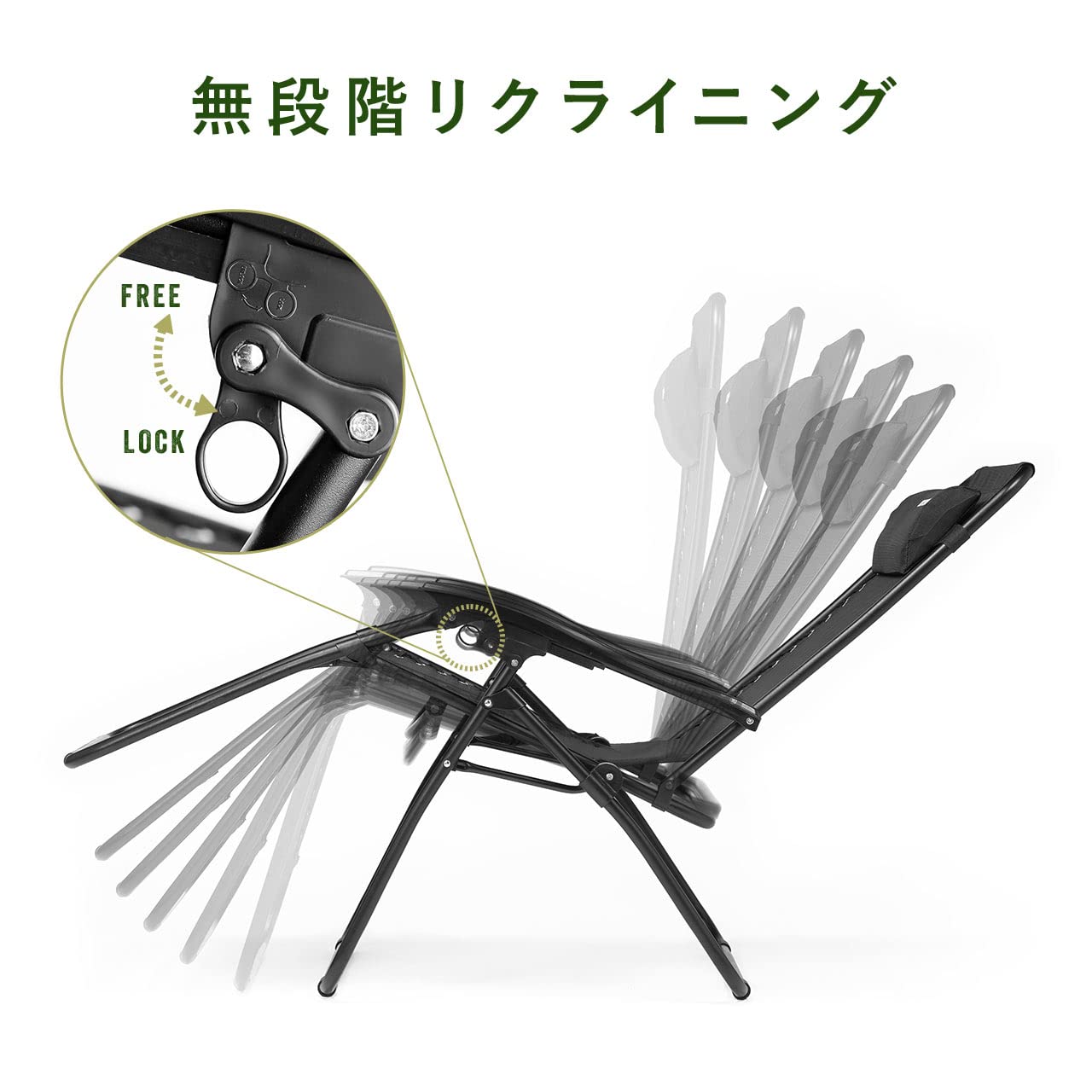 Amazon.co.jp: イーサプライ アウトドアチェア 折りたたみ 