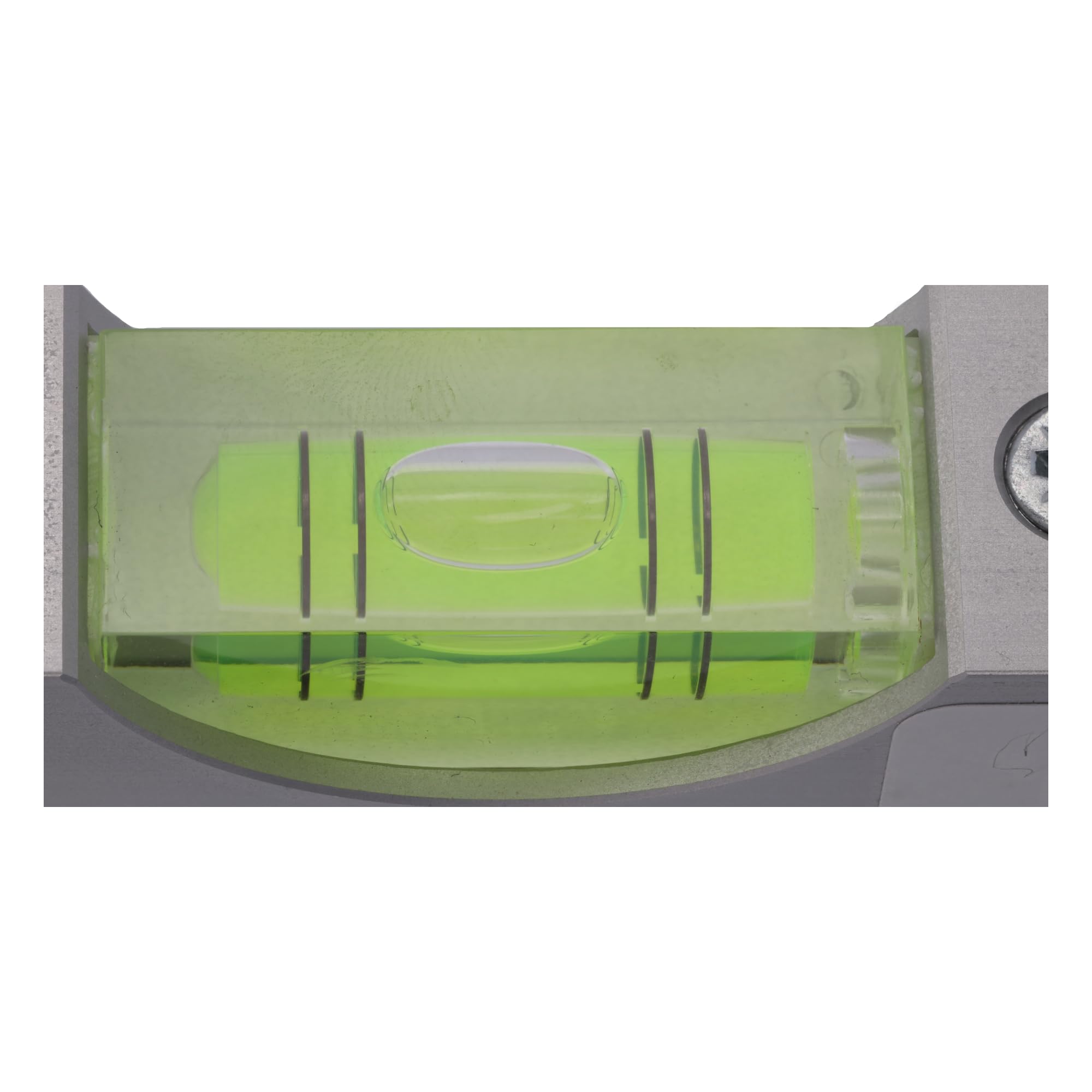 rabo Nivel de burbuja de precisión para la construcción de instalaciones industriales y tuberías, ajustable, longitud de 250 mm, 1 burbuja horizontal y vertical, perfil hueco de aluminio
