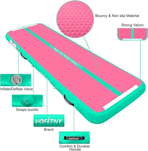 Miniatura 5 de Gimnasia Air Roller Tumbling Barrel Back Handspring Aid Roller Yoga Cilindro Ball