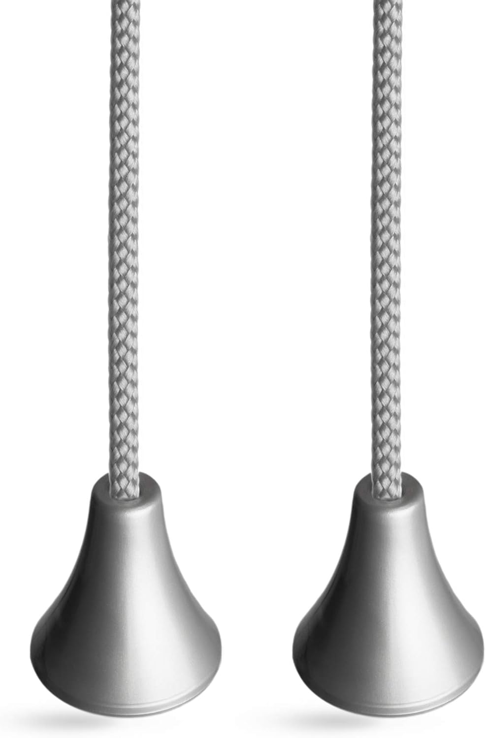 Bathroom Light Pull Cord String, Contemporary Silver Cord, Connector