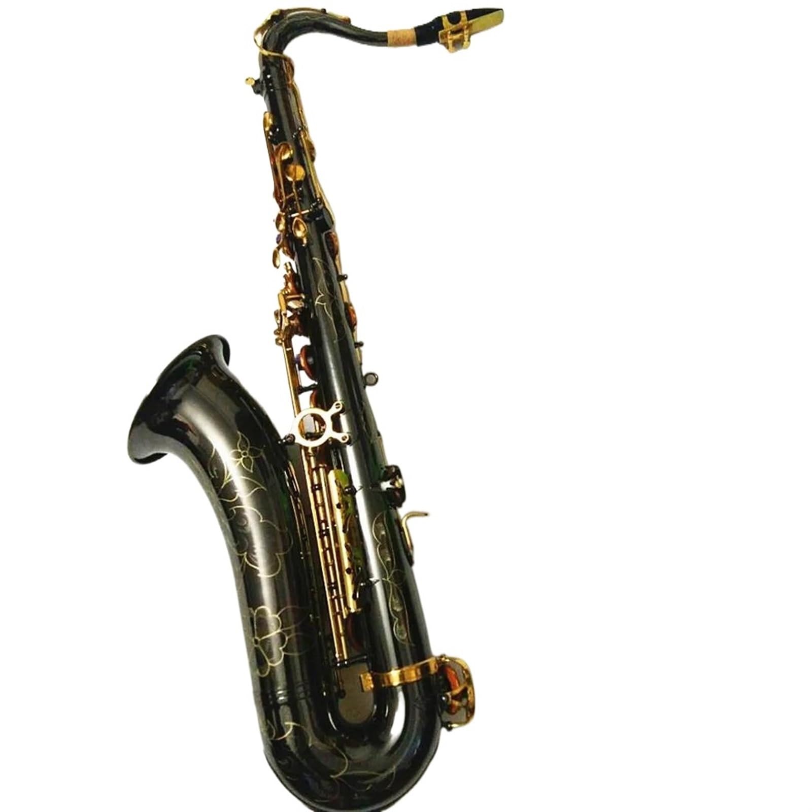 Saksofon Tenorowy Najlepszy Czarny Nikiel Złoty Saksofon W Instrumentach Muzycznych B Flat Tune Profesjonalne Wykonanie profesjonalny Saksofon