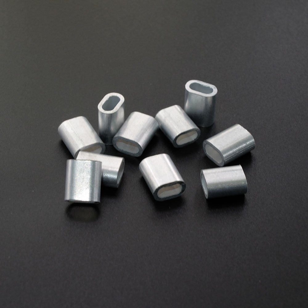 Aluminum Cable Crimp Sleeve Cable Ferrule Stop For Snare