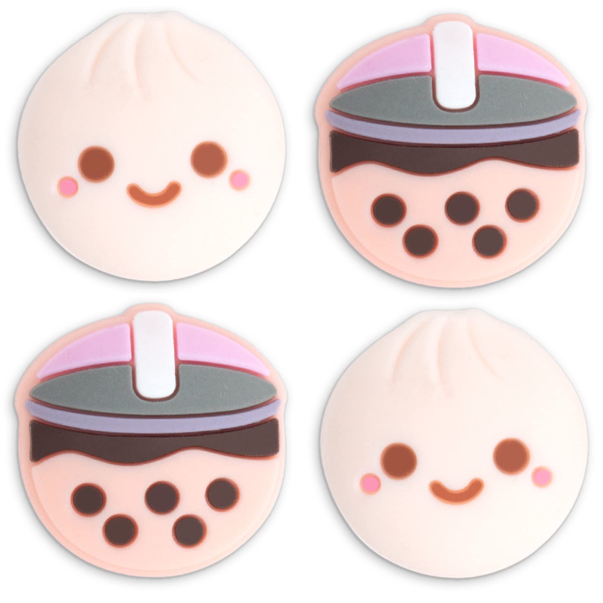 BelugaDesign Boba Dumpling Thumb Grips | Kawaii Cute Cutecore Pastel Button Caps | Compatible with Sony PlayStation PS5 PS4 Xbox Nintendo Switch 2 Pro