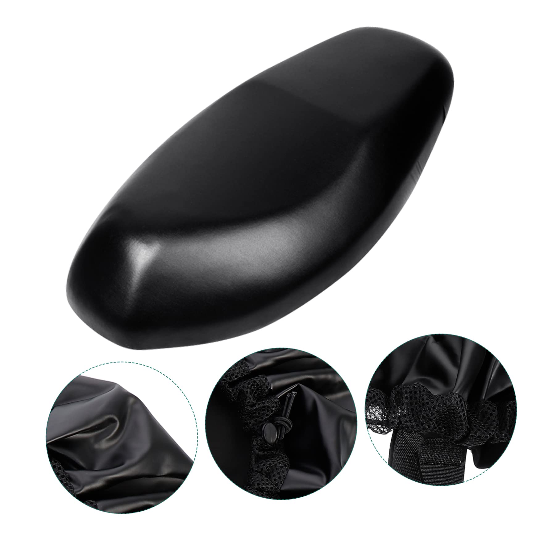 Beatifufu Flexible Motorcycle Seat Cover Stretchy Protector Cushion for Motorbike Durable Comfortable Design for Sun Rain Protection