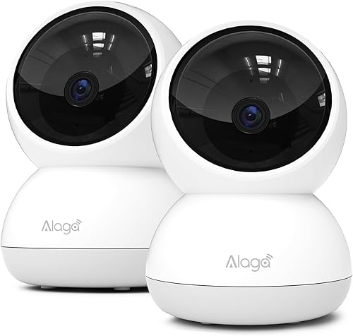 Alaga Cámara de seguridad para interiores, WiFi 3K 5G y 2.4G, panorámicainclinación de 360, IA humanamascotamovimiento, visión nocturna, altavoz,