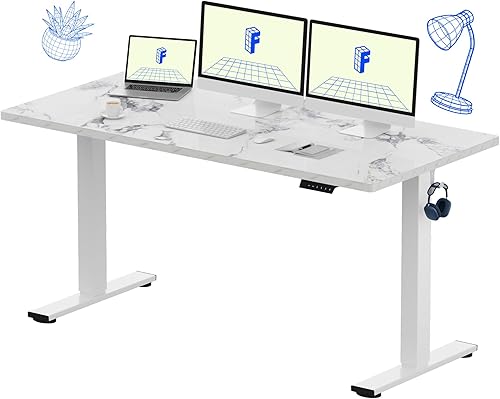 Vista 37 de FLEXISPOT - Escritorio eléctrico de pie con altura ajustable, para estar de pie o sentarse, para oficina en casa, estación de trabajo