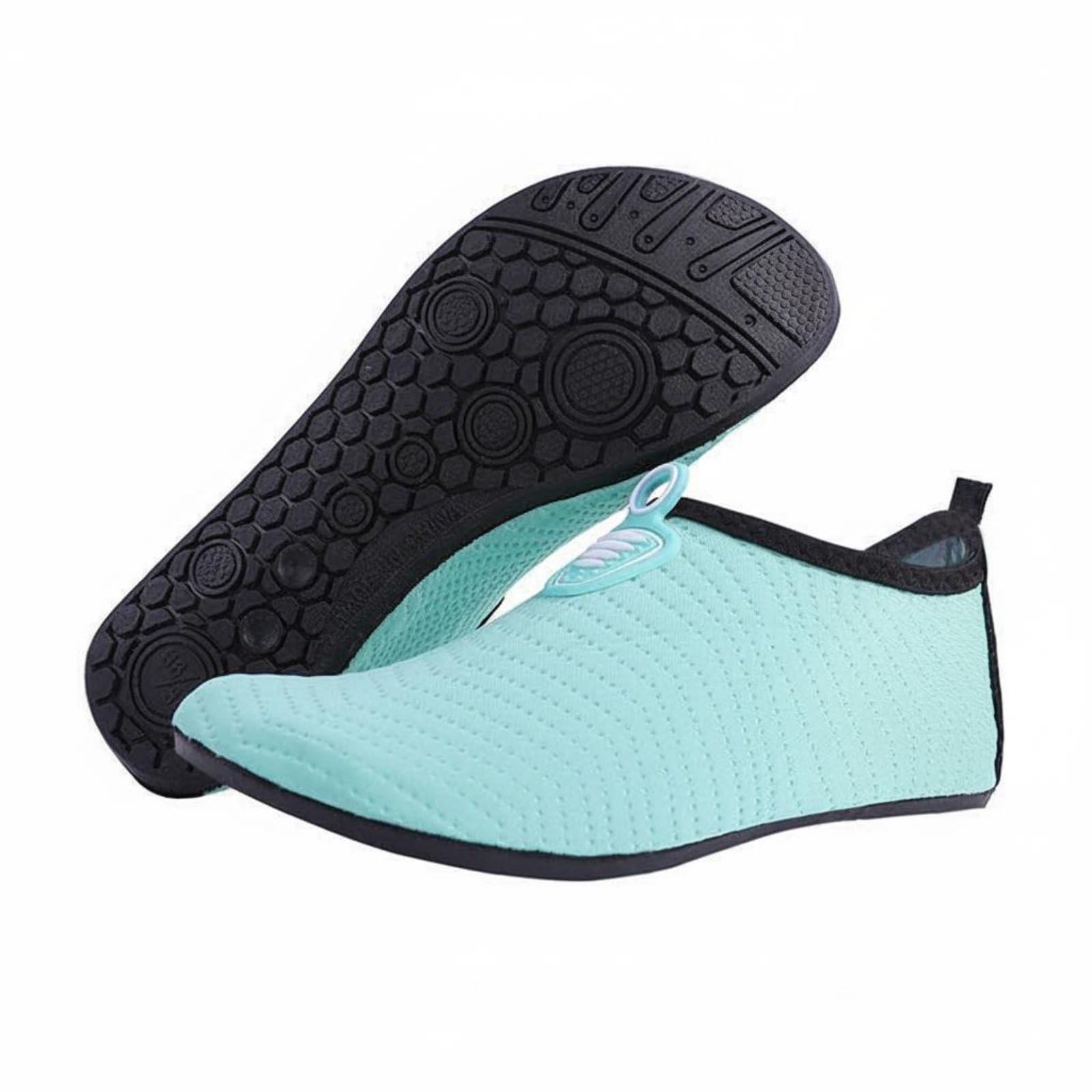 merishopp Breathable Quick-Dry Water Shoes Amphibious Non-Slip Aqua Socks Puncture Resistant Non-Slip Beach Shoes Packable for Men, Women, Swimming, Diving, Surfing, Kayaking, Lake Blue, M-picture-34