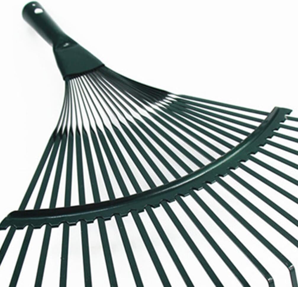Garden Rake 22 Teeth Leaf Rake Tool for Leaves and Debris Lawn Yard Farm and Outdoor Cleaning 16.53 X 15.74 X 2.16 in 1 Pack image 5