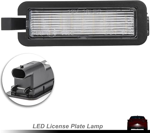 Miniatura 2 de Lámpara LED de matrícula con cargador para Dodge Charger 2015-2021 y Dodge Challenger Brighter 2015-2021 18-SMD xenón blanco luces LED de matrícula
