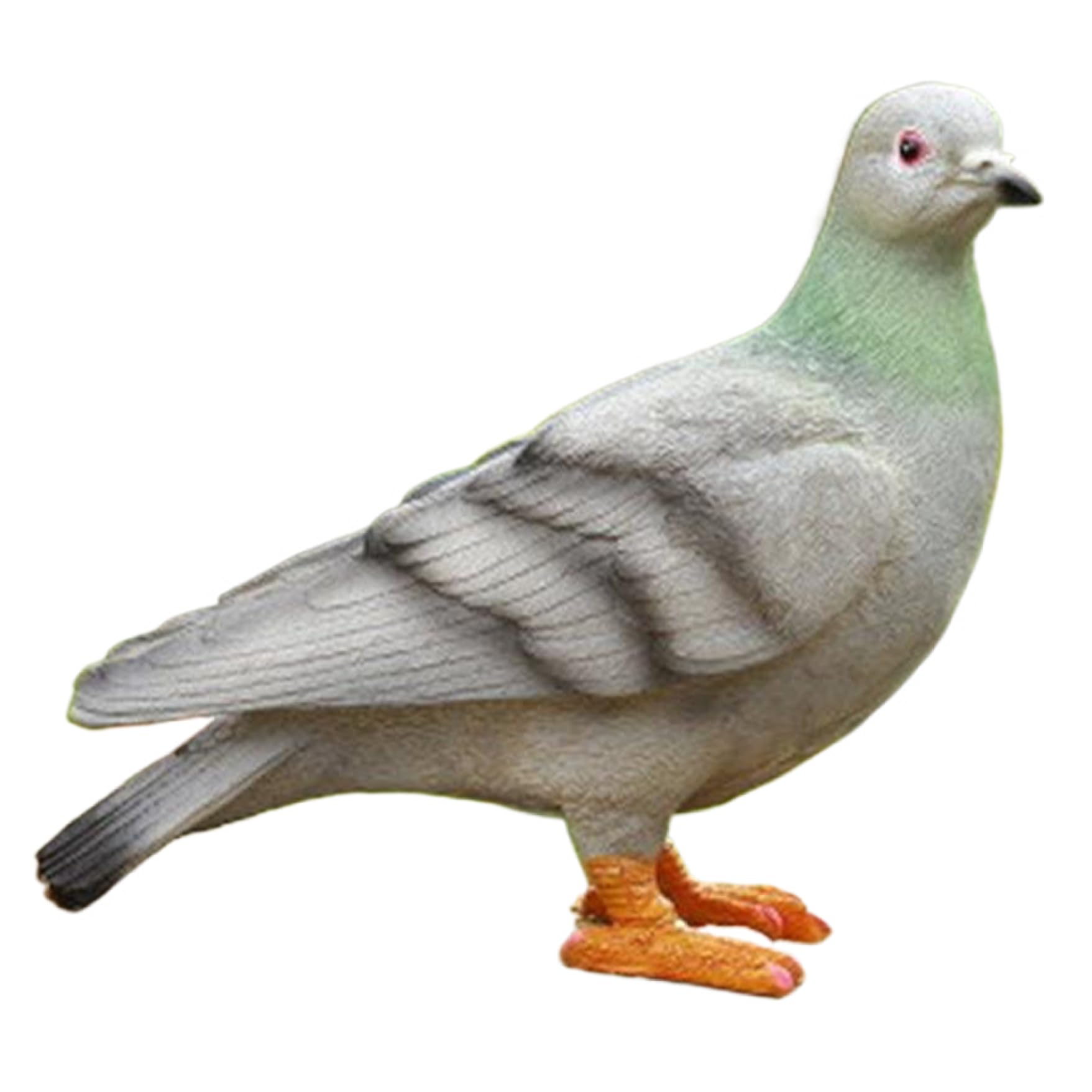 Wedhapy Lawn Statues Pigeon Resin Lifelike Bird Figurines with Detailed Feathers Texture Bird Statue with Realistic Appearance for Garden Lawn Yard Outdoor,
