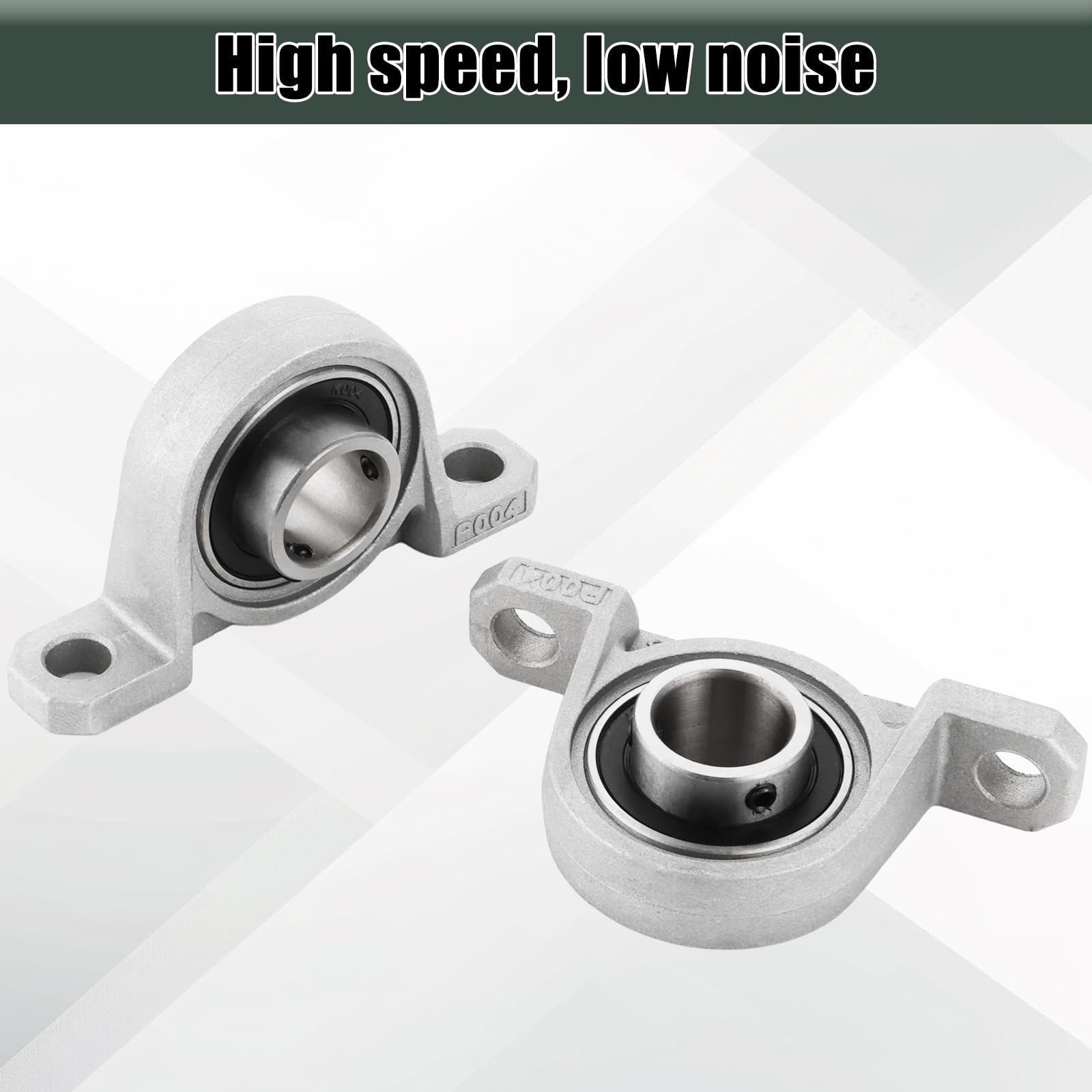 MIVIDE 8 Pcs Palier Roulement 20mm en Alliage de Aluminium, Roulement de Bloc d'Oreiller, Paliers à Semelle, KP004 Palier de Roulement pour Imprimante 3d, Roue de Brouette, Machine à Rouler