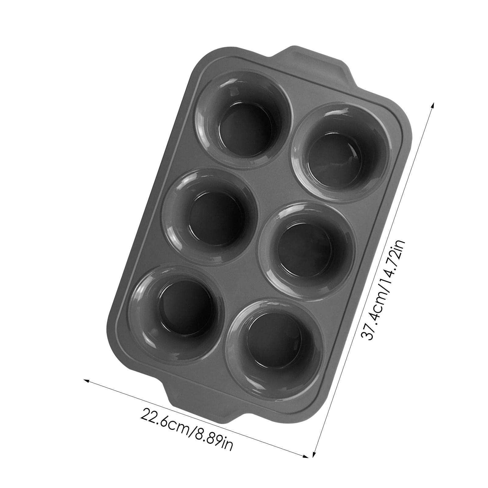 Juego de 6 moldes para tartas de silicona | Mini moldes para magdalenas de silicona antiadherente, moldes de silicona para hornear, para horno, nevera, congelador | magdalenas de silicona antiadherente, moldes de silicona para hornear, para horno, , conge