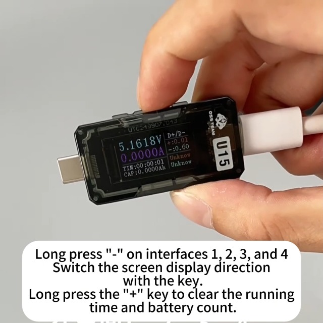 Image of USB C Tester Power Meter, 4-25V 5A Type-C PD Tester Digital Multimeter, Voltage and Current Tester Meter Voltmeter, Power Bank Capacity USB Cable Charger Detector,Compatible with QC2.0 /3.0