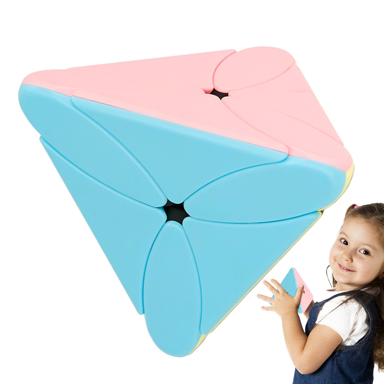 Speed ​​Cube, Speed ​​Cube ohne Aufkleber - Glatter Pyramiden-Puzzlewürfel ohne Aufkleber | Macaron Bonbonfarben -Würfelspielzeug, Kindergeburtstags-Gastgeschenke