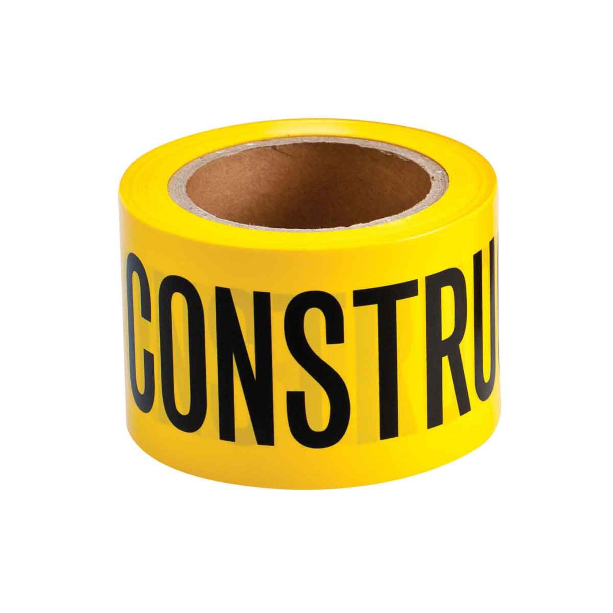 Ruban polyéthylène Brady Caution Construction Area de 300 mètres pour balisage