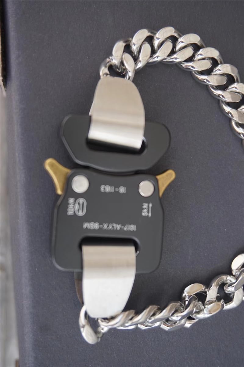 New ALYX Hero Chain Necklace Men Women Titanium Metal Buckle 1017