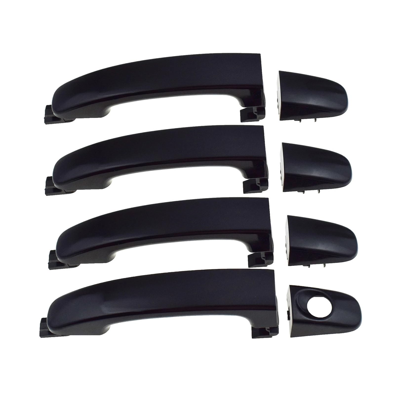 Wnbxhsd Door Handle Set 4Pcs Car Exterior Car Door Handle For Ranger For Everest T6 T7 For Mazda For Bt50 12-20 Exterior Front Rear Left Right(Door Handle Set 4Pcs)