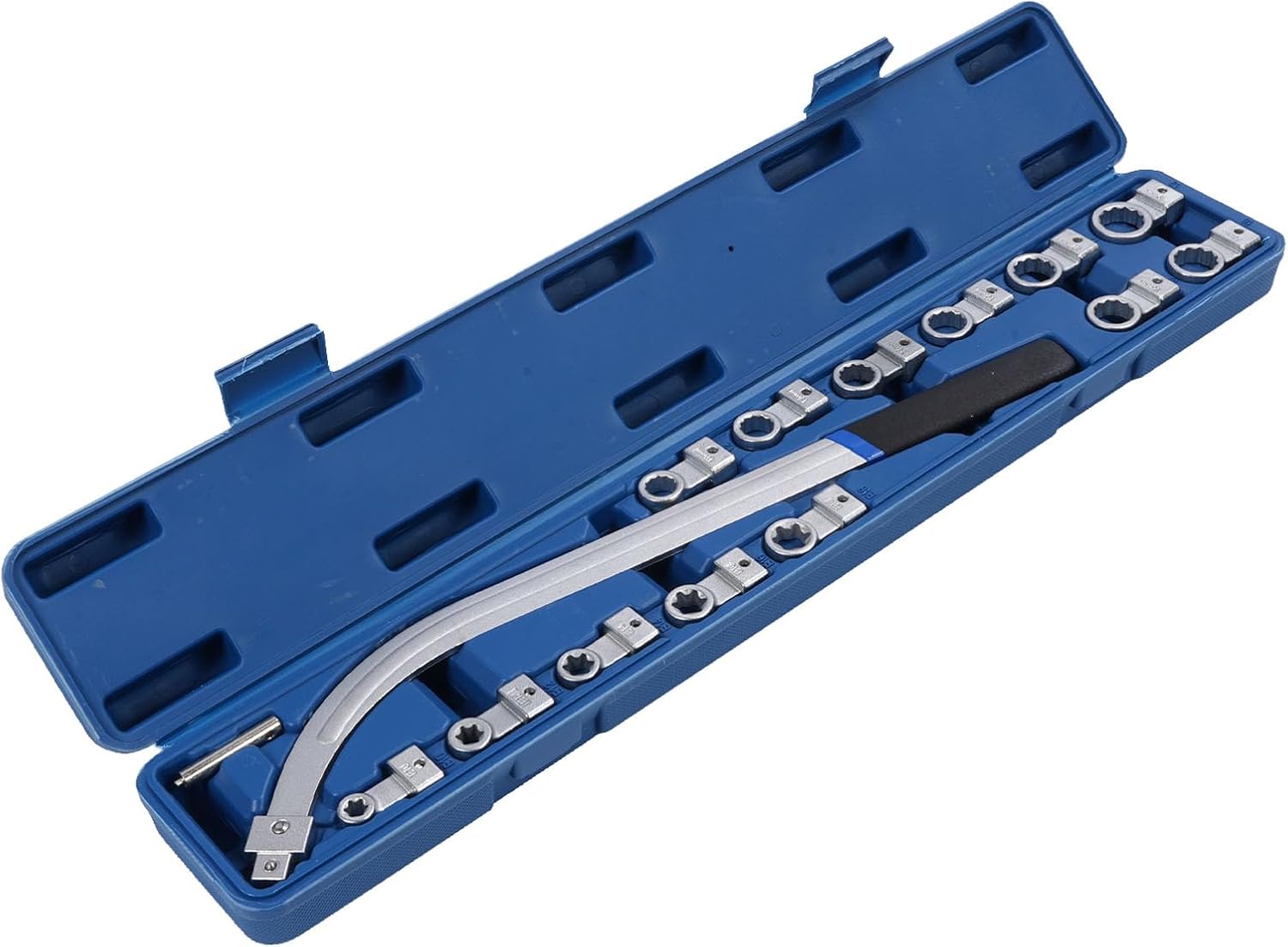 15PCS Universal Auxiliary Idler Belt Tensioner Pulley Removal Tool Kit, Serpentine Belt Tension Pulley Wrench Set, Engine Timing Tensioning Nut Bolts Screw Remover